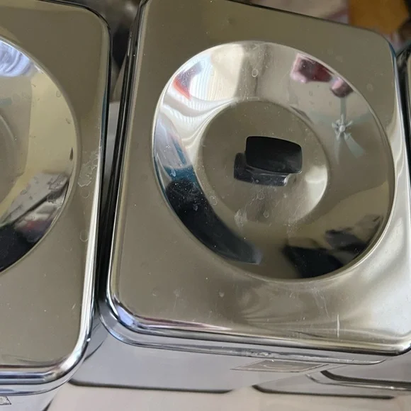 MCM Stainless Steel || polished  Kitchen Canister Set - Picture 2 of 4